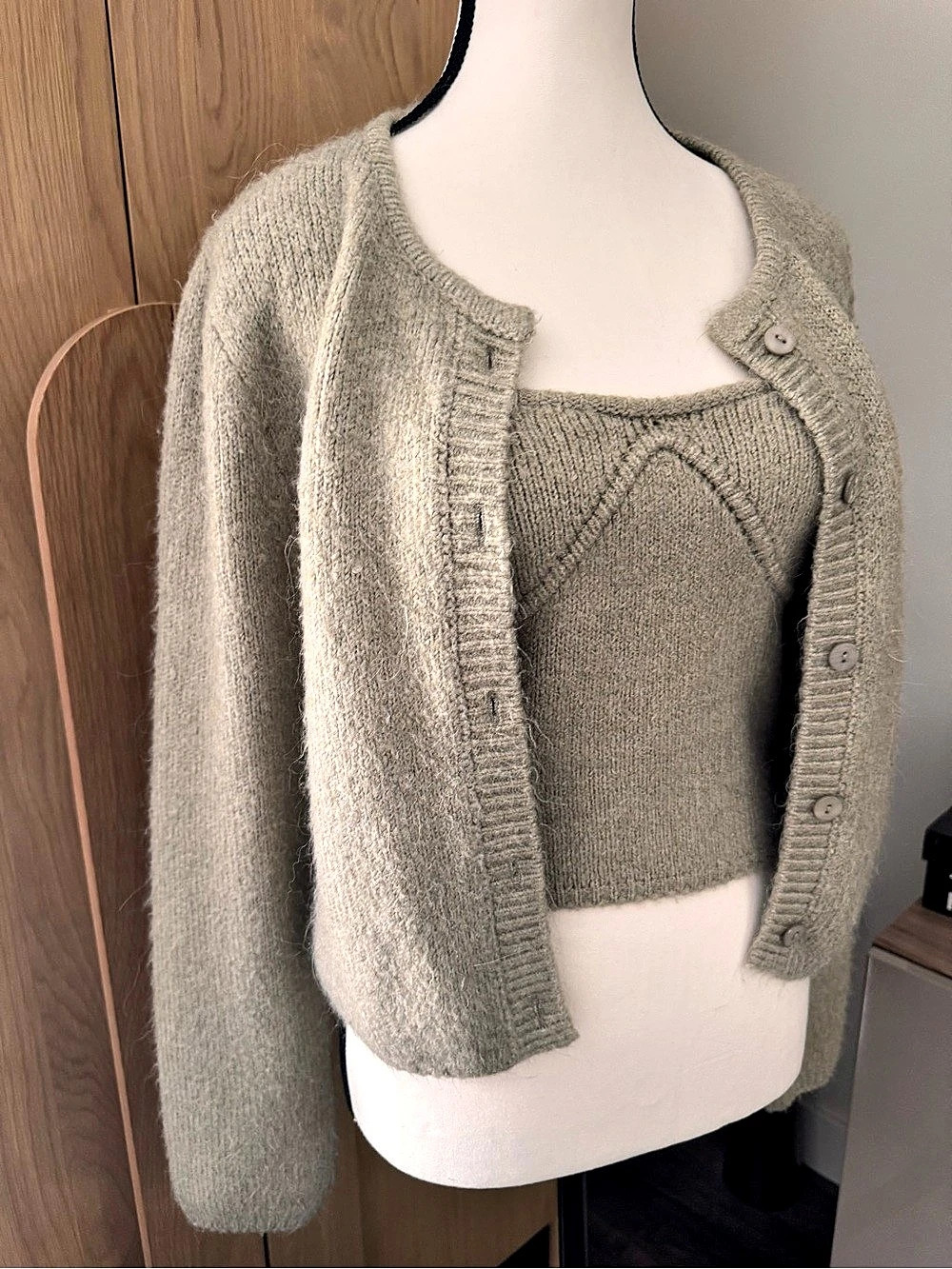 Zara Knit Cardigan and tube top set - size small